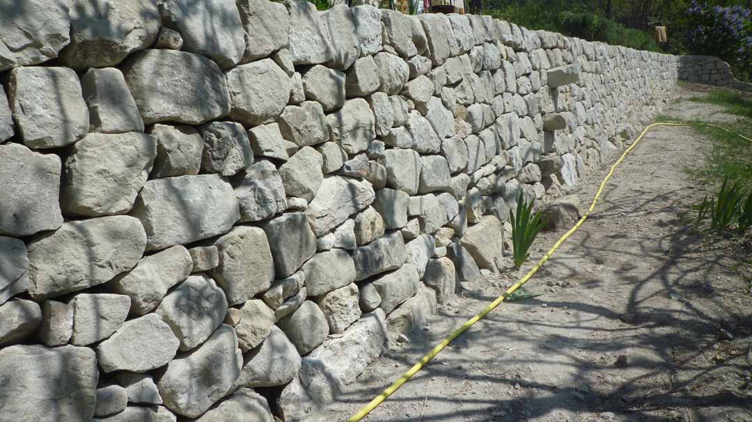 Mercantour - Mur en pierre sèche
