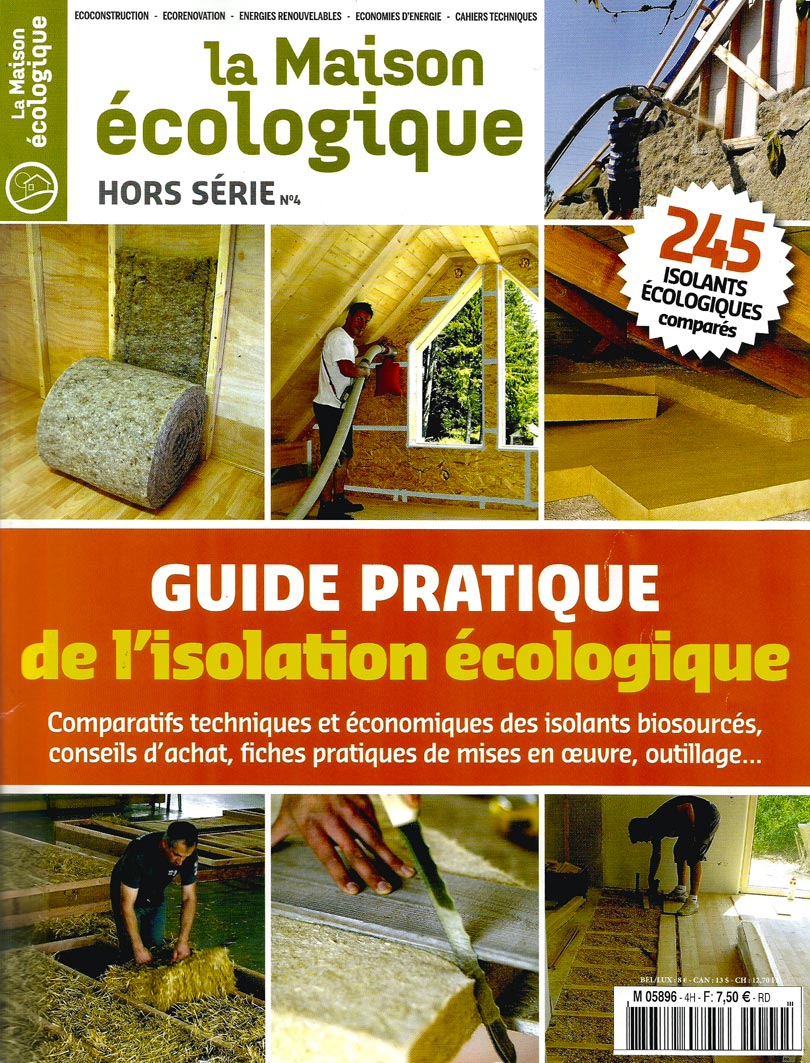 Revue La Maison écologique - Article isolation paille