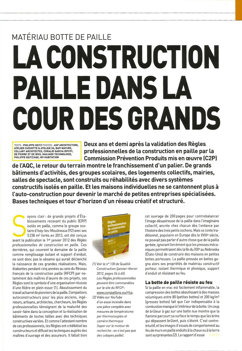 Article - Qualité Construction - La construction paille dans les marchés publics - p2